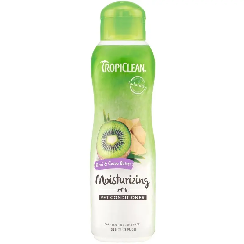 Tropiclean Kiwi And Cocoa Butter Conditioner For Dogs And Cats - Bottle 355Ml
