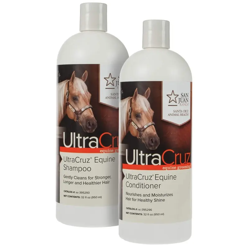 Ultracruz - Sc-516936 Equine Horse Shampoo And Conditioner Bundle 32 Oz Each 32Oz