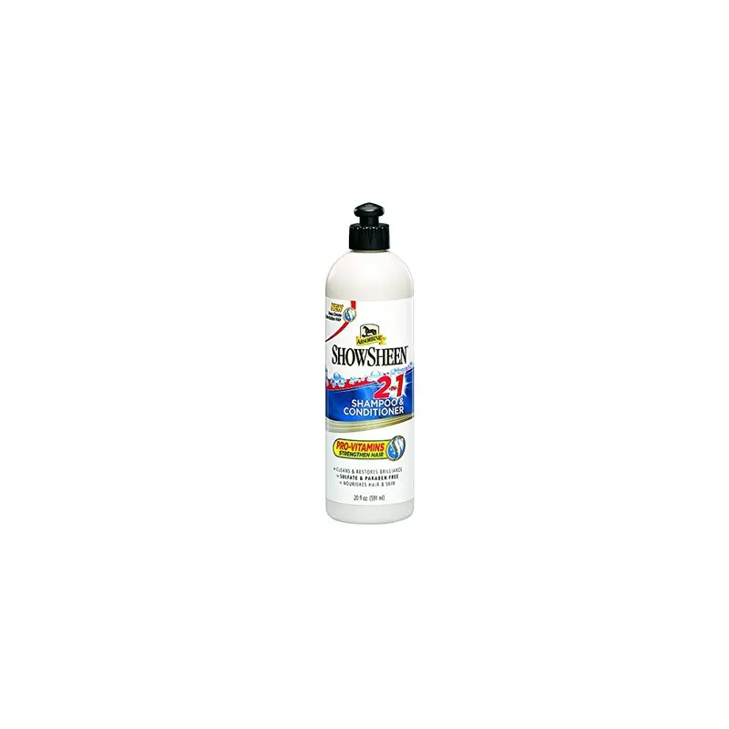 Absorbine Showsheen 2-In-1 Shampoo & Conditioner, Sulfate And Paraben-Free, 20Oz
