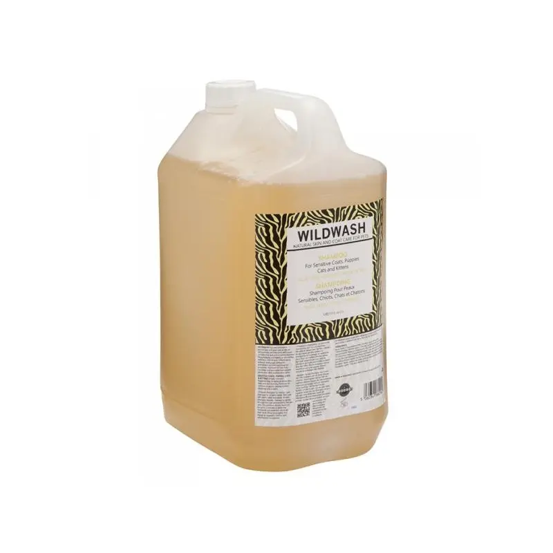 Wild Wash Sensitive Shampoo (For Puppies, Kittens And Cats) - Litre Size 5