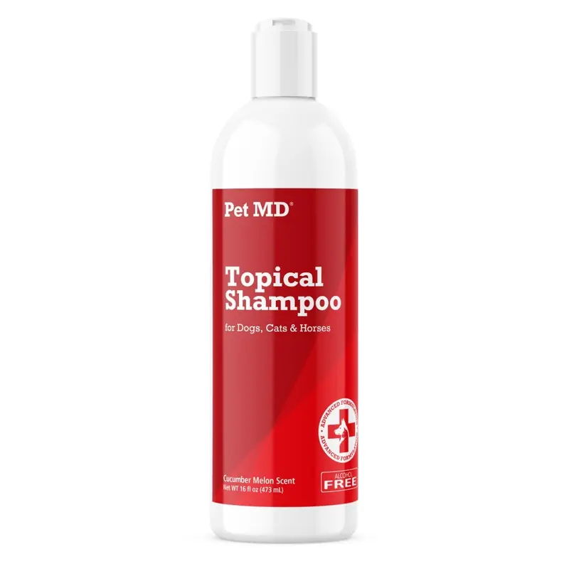 Pet Md Topical Shampoo For Dogs Cats And Horses - Soap And Paraben Free - 16Oz