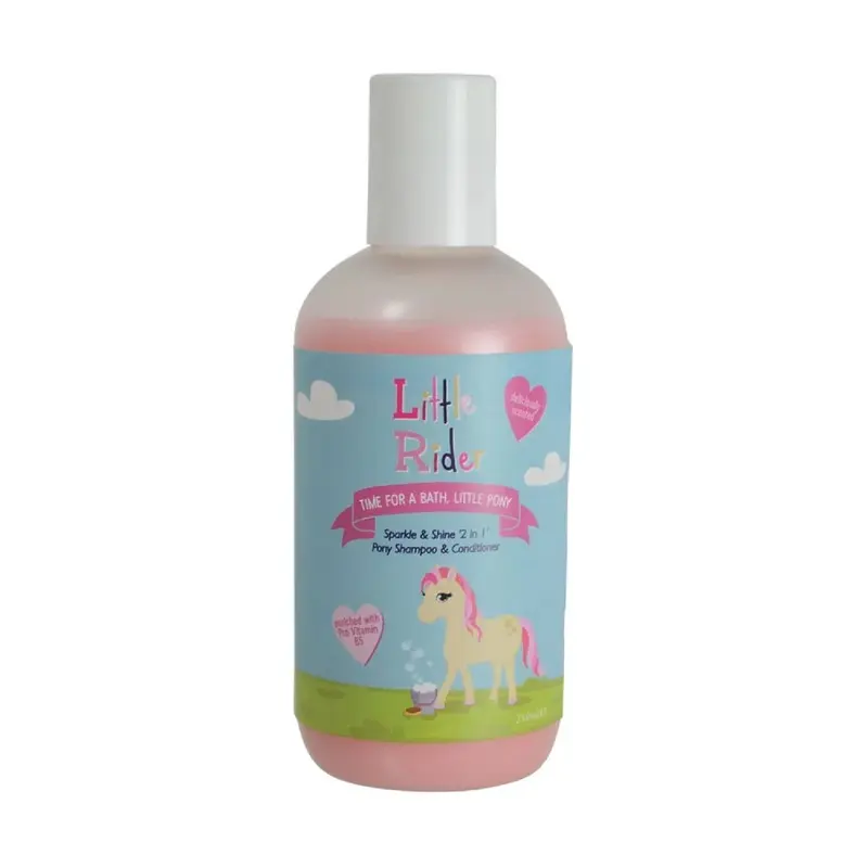 Little Rider Unisex Black Sparkle And Shine 2 In 1 Pony Shampoo And Conditioner