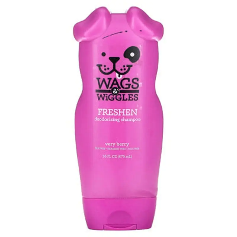 Wags & Wiggles , Freshen Deodorizing Shampoo, Very Berry, 16 Fl Oz (473 Ml)