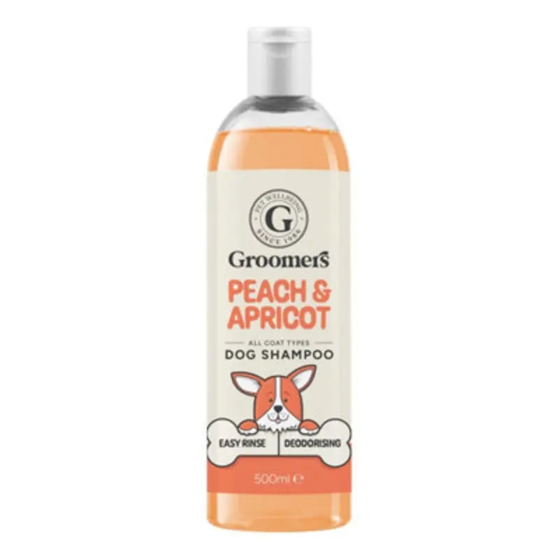 Groomers Peach Deodorising Dog Shampoo - & Apricot 500Ml