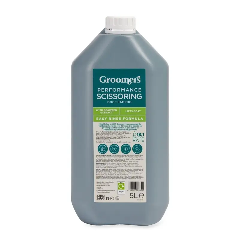 Groomers Performance Scissoring Shampoo - 5L Size: 5L