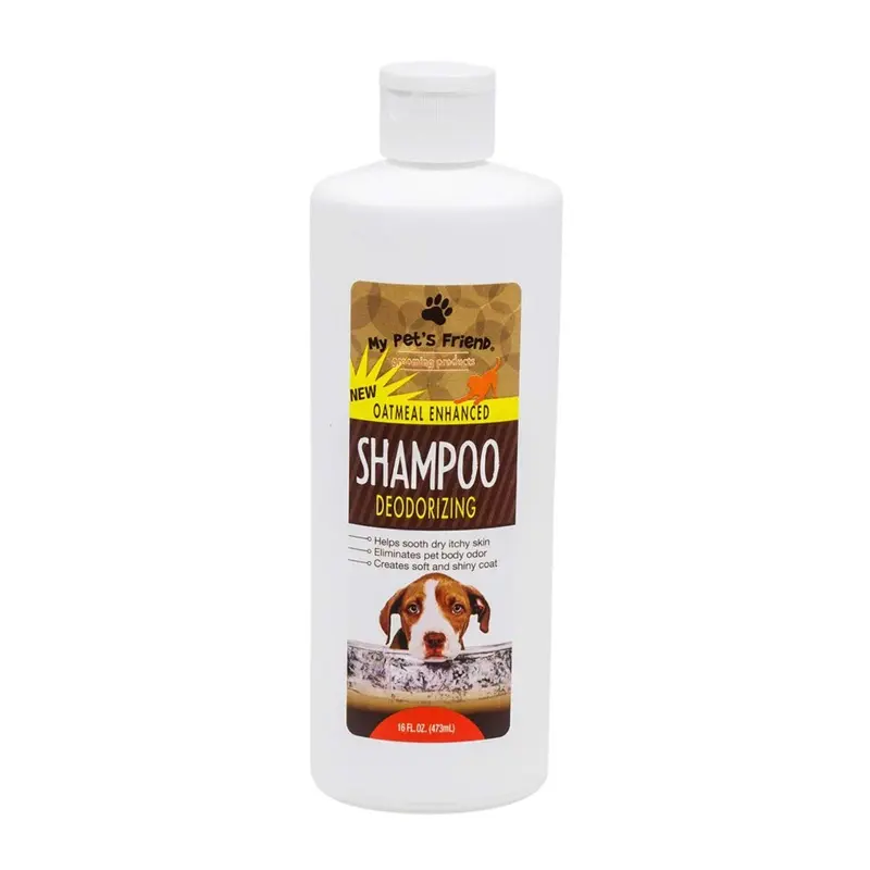 My Pets Friend (2 Pack) Oatmeal Enhanced Deodorizing Shampoo 16-Oz. Bottles Size 2