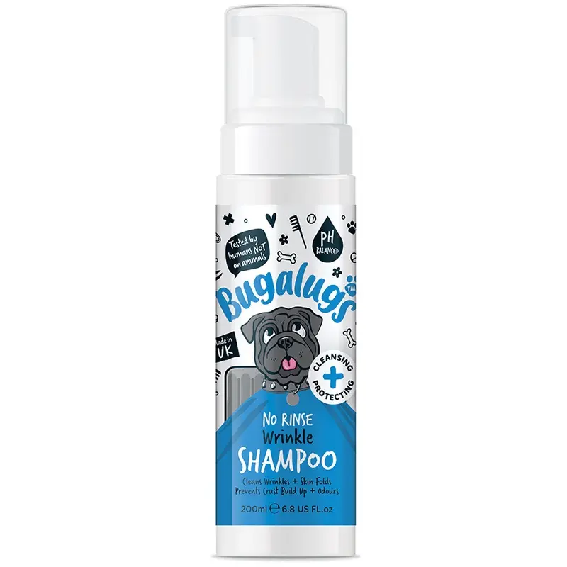 Bugalugs Wrinkle No Rinse Shampoo For Dogs & Cats 200Ml