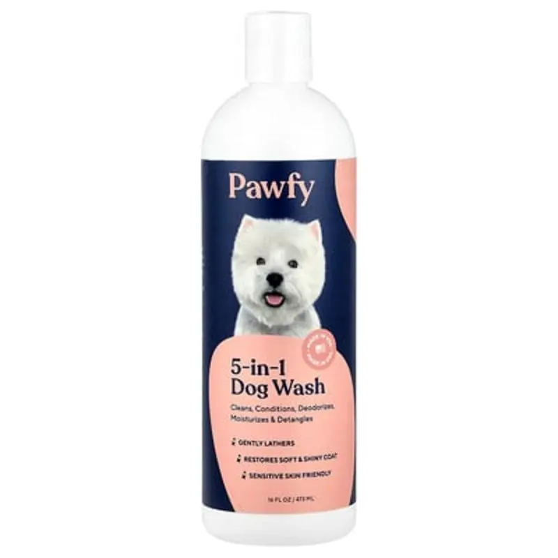 Pawfy , 5-In-1 Dog Wash, 16 Fl Oz (473 Ml)