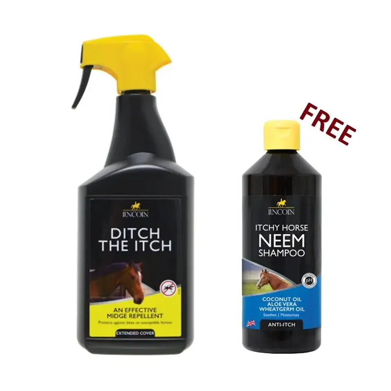 Lincoln Unisex Clear Ditch The Itch With Free Itchy Horse Neem Shampoo