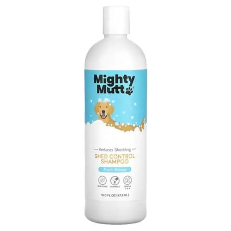 Mighty Mutt , Shed Control Shampoo, For Dogs, Fresh Breeze, 16 Fl Oz (473 Ml)