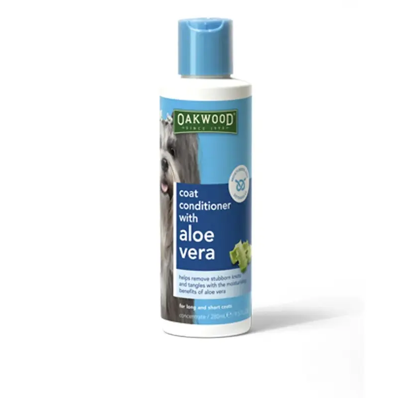 Oakwood Unisex Black Coat Conditioner With Aloe Vera - 280Ml