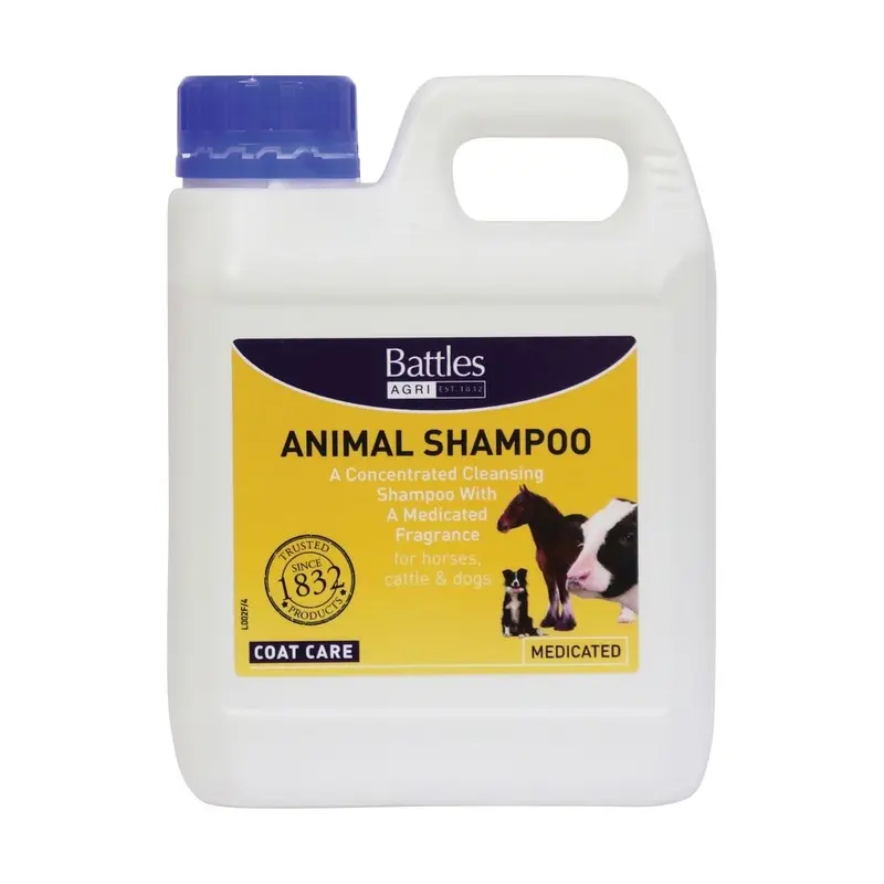 Battles Animal Shampoo - Litre Bottle Size 1