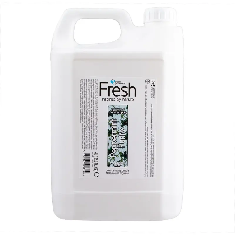 Groom Professional Fresh Peppermint Purify Shampoo 4 Litre