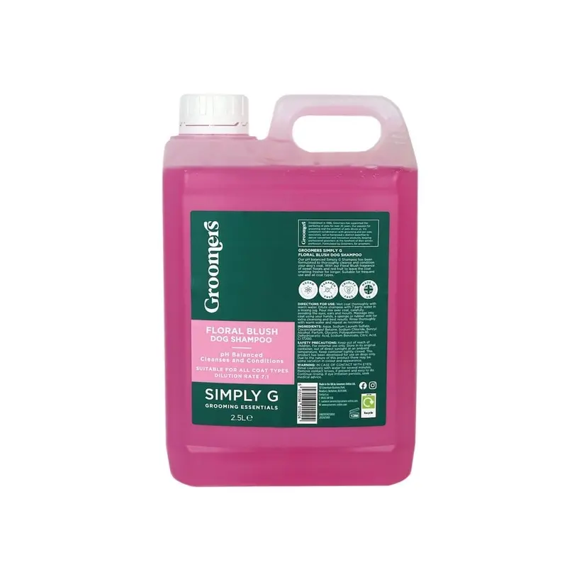 Groomers Simply G Floral Blush Shampoo - 2.5L Size: 2.5L