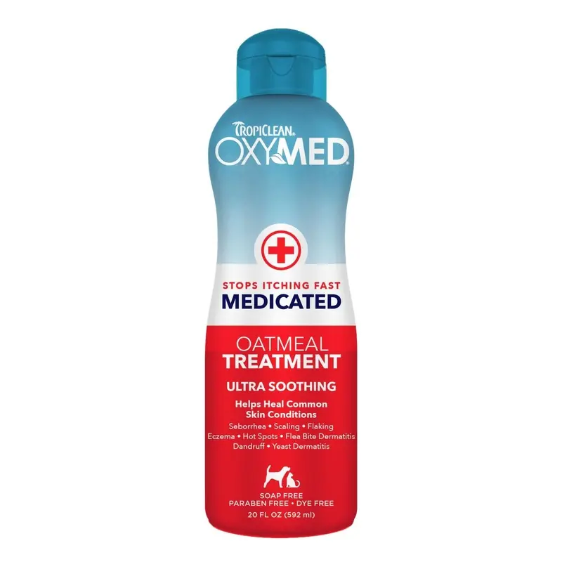 Tropiclean Oxy-Med Anti Itch Medicated Treatment For Pets - Bottle 592Ml