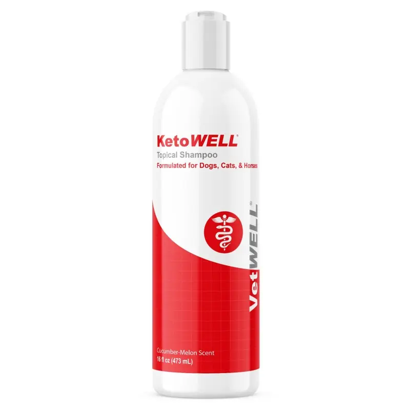 Vetwell Ketowell Topical Shampoo For Dogs Cats And Horses - 16 Oz 16Oz