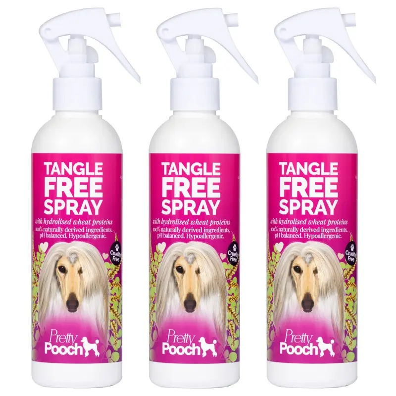 Pretty Pooch (3 X 250Ml) Dog Detangling Spray Cruelty Free Size 3