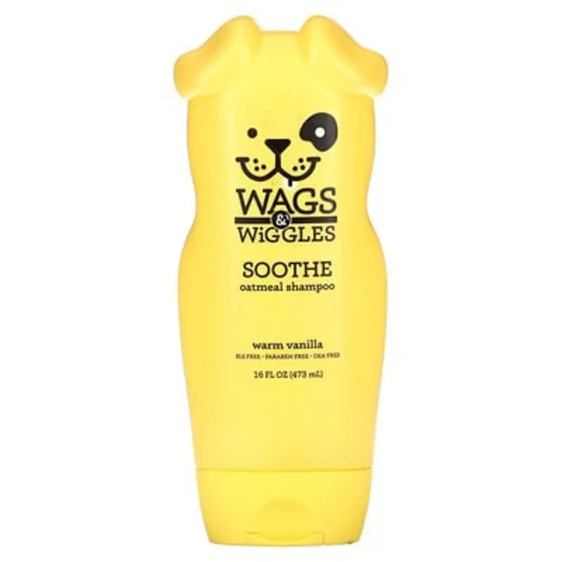 Wags & Wiggles , Soothe Oatmeal Shampoo, Warm Vanilla, 16 Fl Oz (473 Ml)