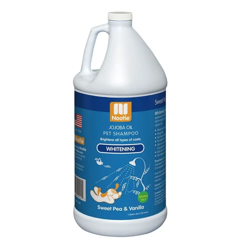 Nootie Whitening & Brightening Pet Shampoo  Sweet Pea & Vanilla, 3.8L Large