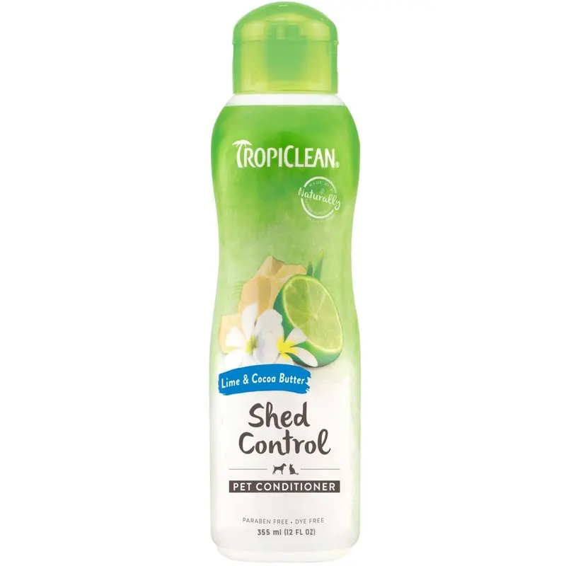 Tropiclean Lime And Cocoa Butter De-Shedding Conditioner For Dogs - Bottle 355Ml