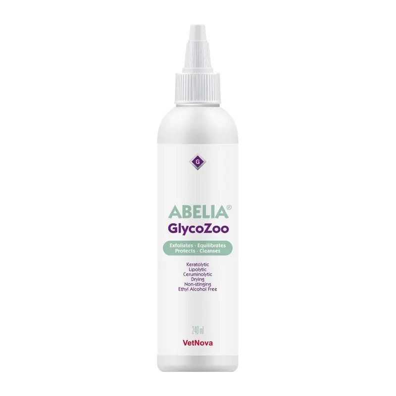 Abelia White Vetnova Abelia Glycozoo Ear Cleaner Solution 240Ml