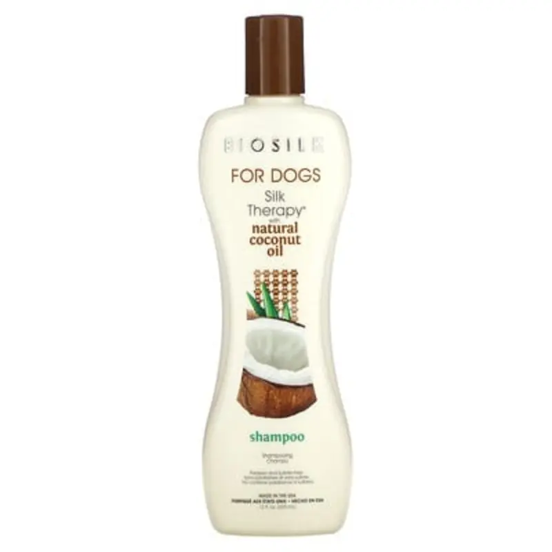 Biosilk , Silky Therapy With Natural Coconut Oil Shampoo, For Dogs, 12 Fl Oz (355 Ml)