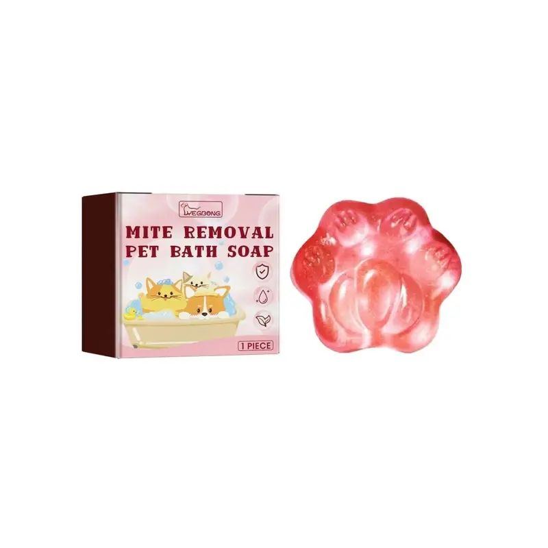 Deyaah Pet Soap For Cats And Dogs Relieves Itchy Skin Anti Mite Cleaning Hair Care