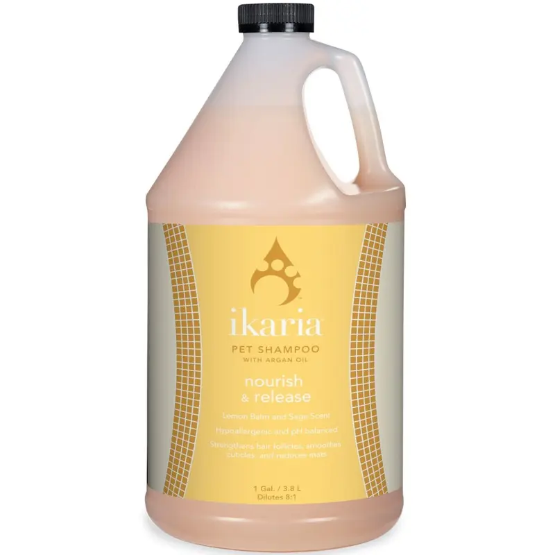 Icaria Ikaria Nourish Release Pet Shampoo With Argan Oil Gallon