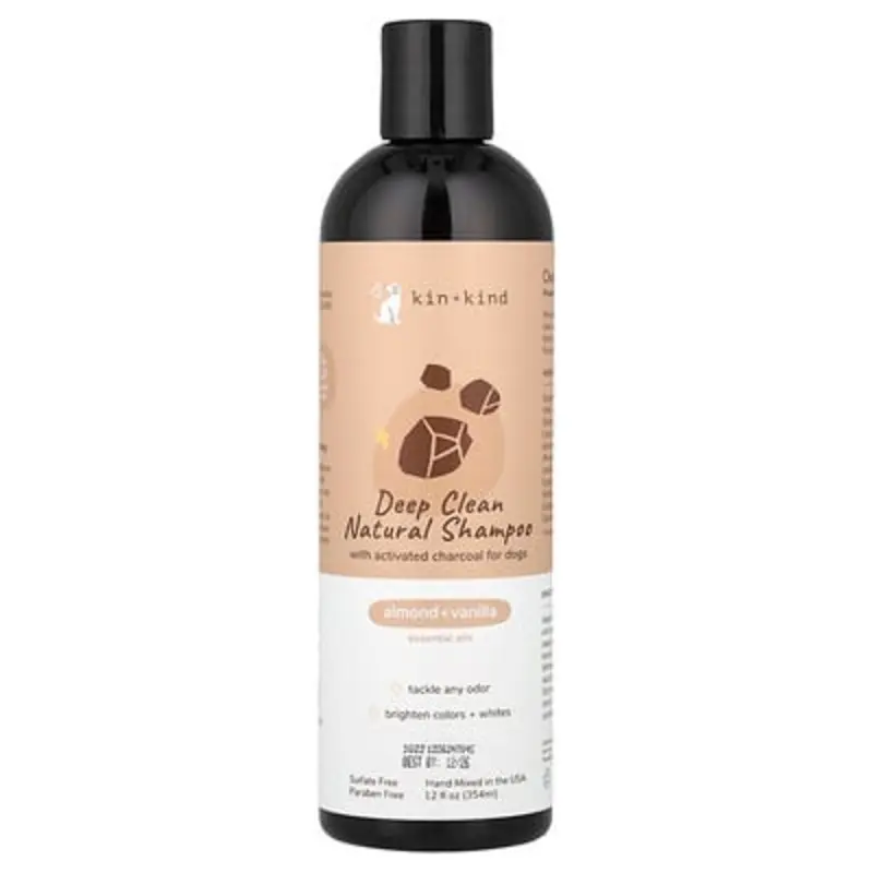 Kin+Kind , Deep Clean Natural Shampoo, For Dogs, Almond + Vanilla, 12 Fl Oz (354 Ml)