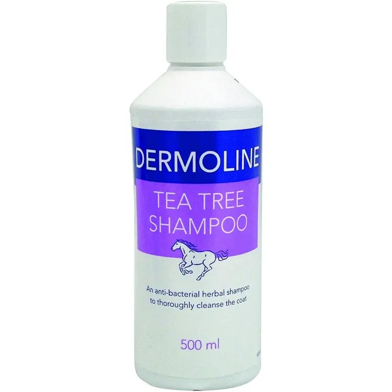 Dermoline White (1 Litre, ) Tea Tree Shampoo Liquid For Horses Size 1