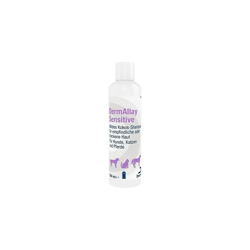 Dechra Limited Dermallay Gentle Sensitive Coconut Shampoo For Cats & Dogs 230Ml