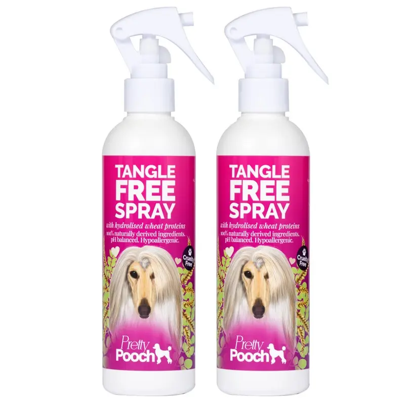 Pretty Pooch (2 X 250Ml) Dog Detangling Spray Cruelty Free Size 2