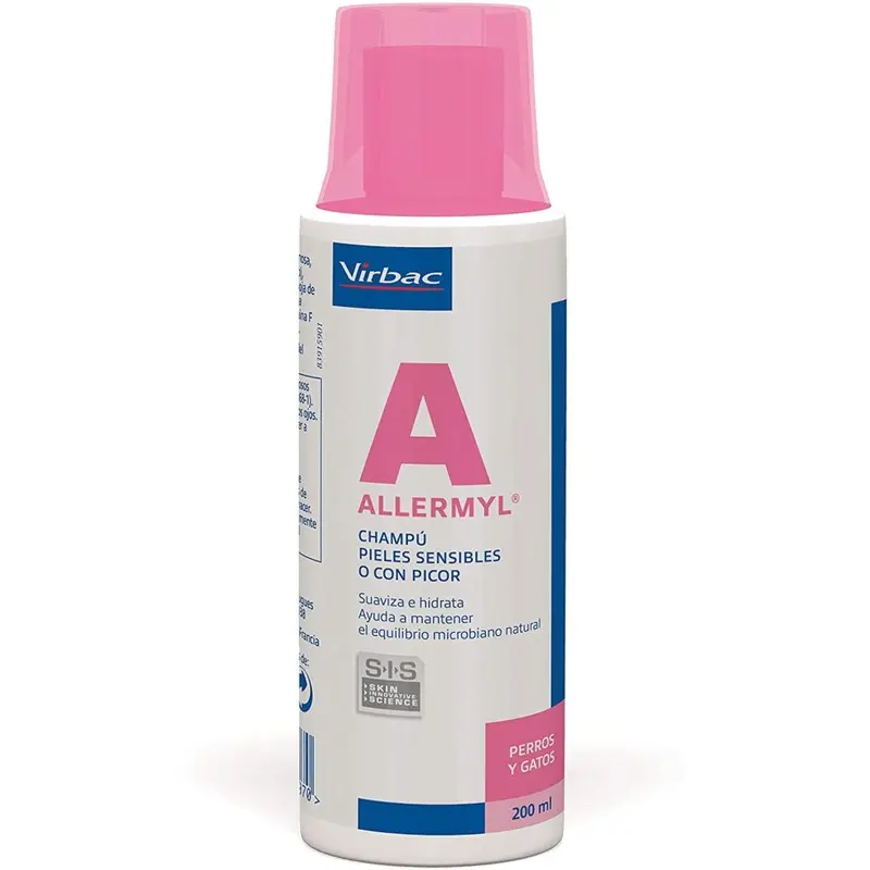 Virbac Allermyl Allergy Shampoo 200 Ml. Size 1