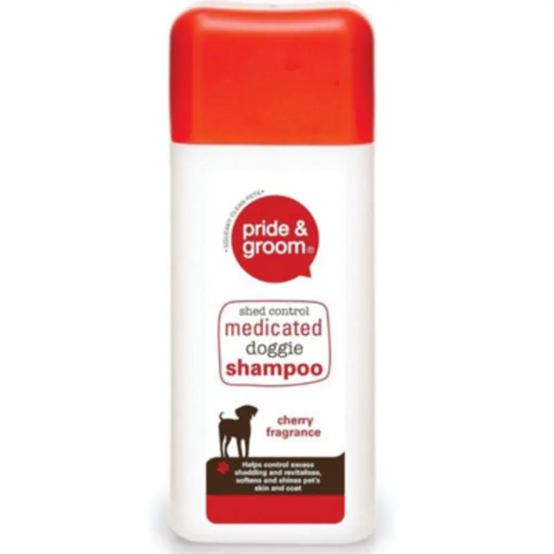 B&Q Pride & Groom Medicated Doggie Shampoo Cherry 300Ml