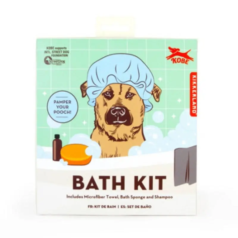Kikkerland Kobe Dog Bath Kit - Lavender