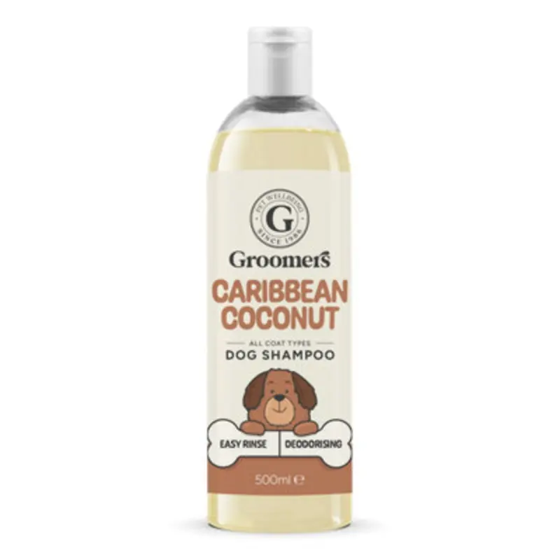 Groomers Deodorising Dog Shampoo - Caribbean Coconut 500Ml