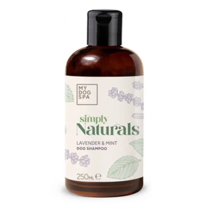 My Dog Spa Simply Naturals Dog Shampoo 250Ml - & Mint - Soothing & Calming Lavender