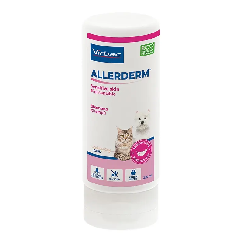 Virbac Allerderm Shampoo For Sensitive Skin For Dog & Cat 250Ml