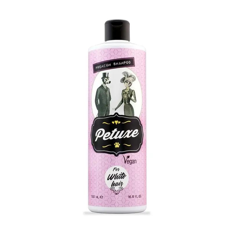 Petuxe Vegan Shampoo for Dogs and Pets, White Hair - 500ml