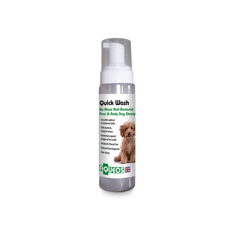 Aqueos Quick Wash No Rinse Dog Shampoo - 200Ml