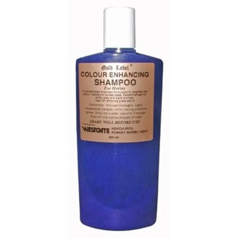 Label Colour Enhancing Shampoo For Horses - Bottle Gold 500Ml