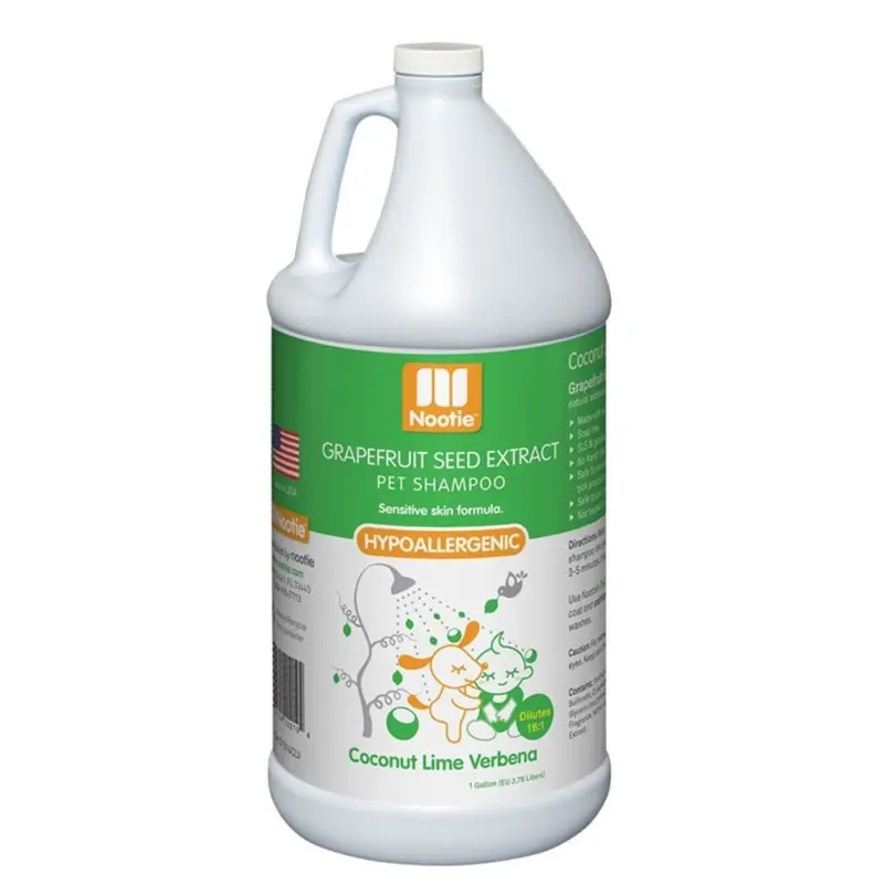 Nootie Hypoallergenic Grapefruit Seed Extract Pet Shampoo  Coconut Lime, 3.8L Large