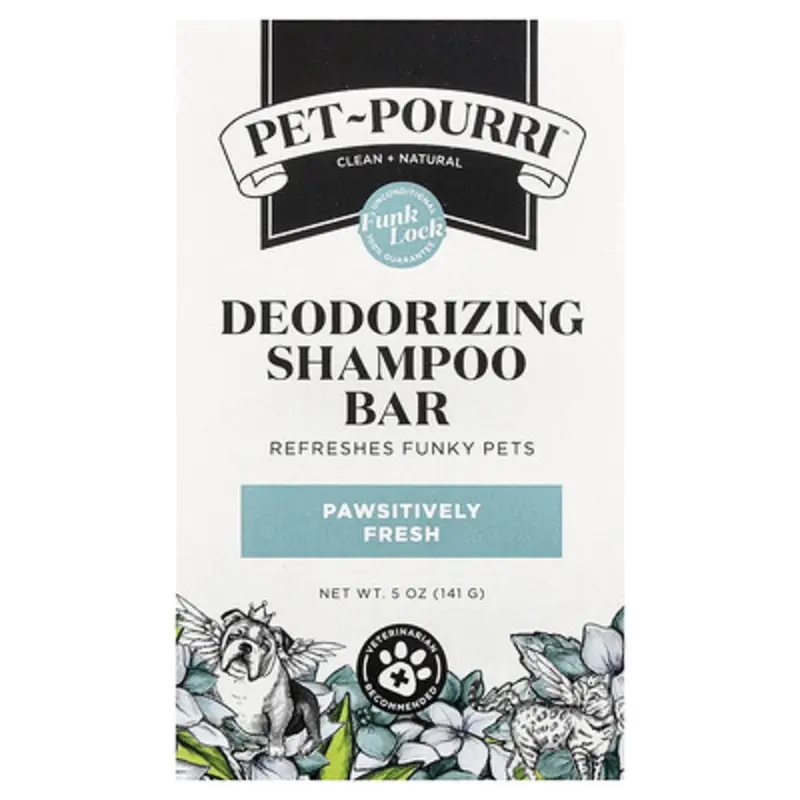 Poo-Pourri , Pet-Pourri, Deodorizing Shampoo Bar, Pawsitively Fresh, 5 Oz (141 G)