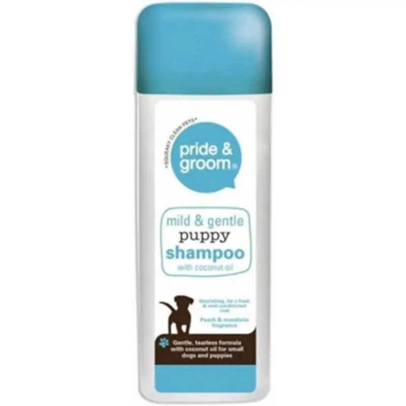 B&Q Pride & Groom Mild & Gentle Puppy Shampoo With Coconut Oil 300Ml