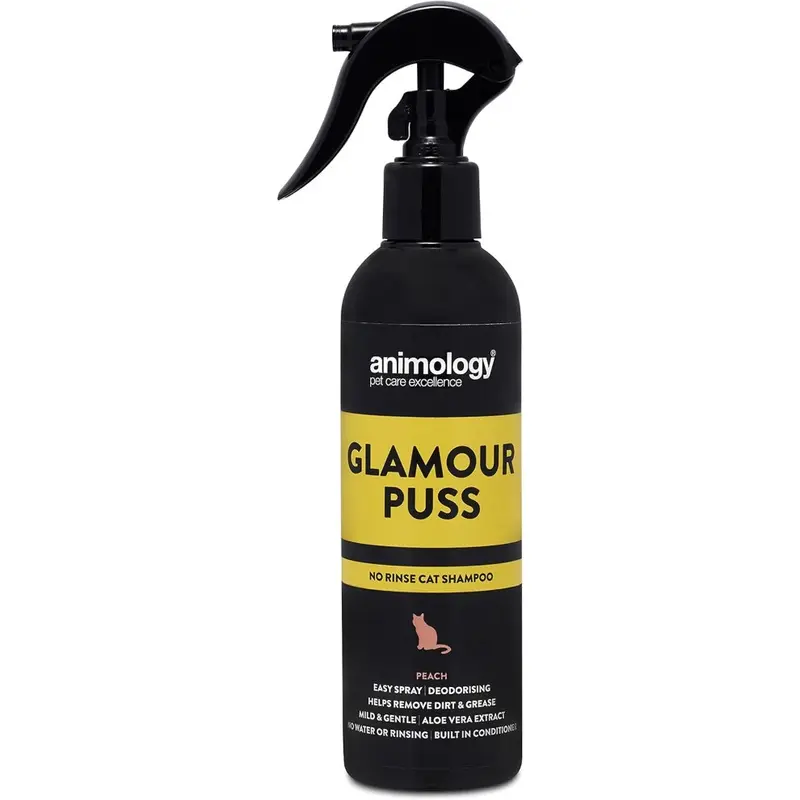 Peach Animology Glamour Puss No Rinse Cat Shampoo 250Ml
