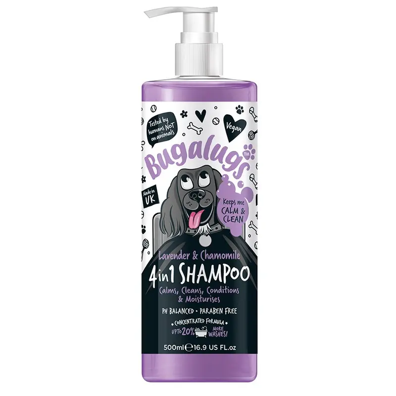 Bugalugs 4 In 1 Lavender And Chamomile Dog Shampoo 500Ml