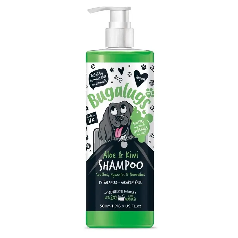Bugalugs Unisex Green Soothing Aloe And Kiwi Shampoo