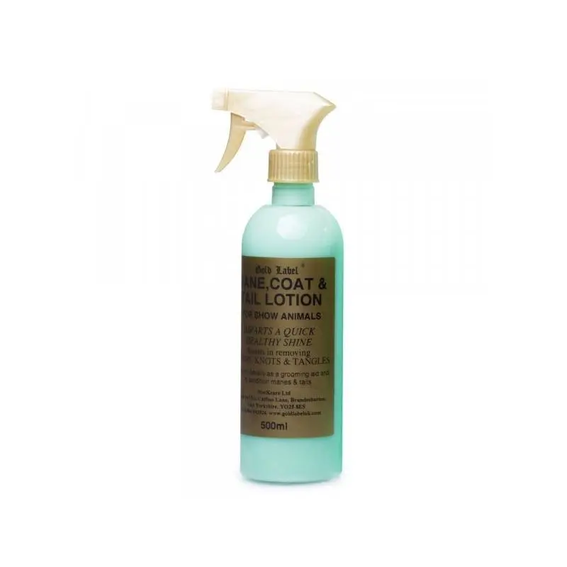 Label Main Tail And Coat - Spray Gold 500Ml