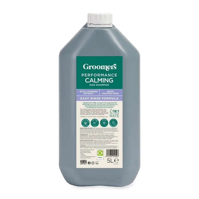 Groomers Performance Calming Shampoo - 5L Size: 5L