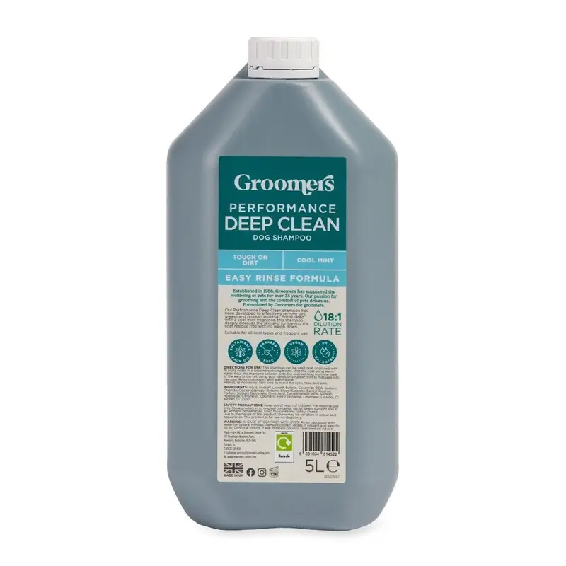 Groomers Performance Deep Clean Shampoo - 5L Size: 5L